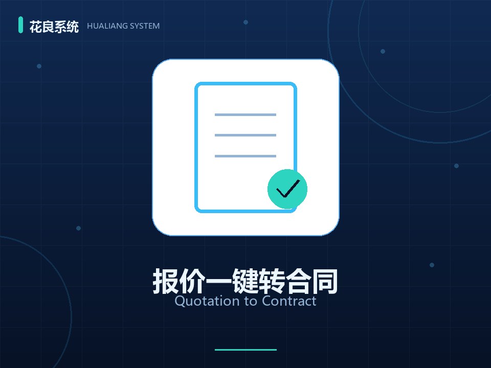 报价转合同流程